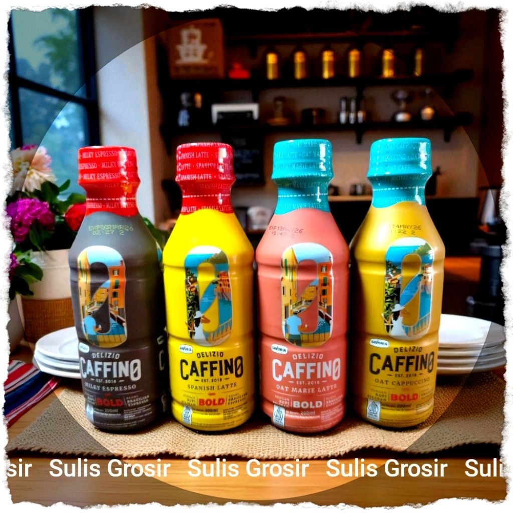 

Delizio Caffino Kopi Instan Premium Rasa Café Per Botol Netto 200ml