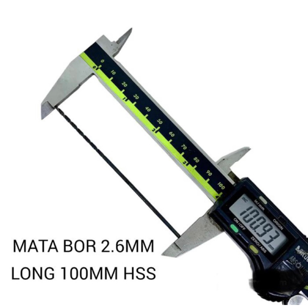 Drill Mata Bor 2.6mm long 100mm Hss mata bor besi long 2.6 x 100mm japan bekas mulus utuh