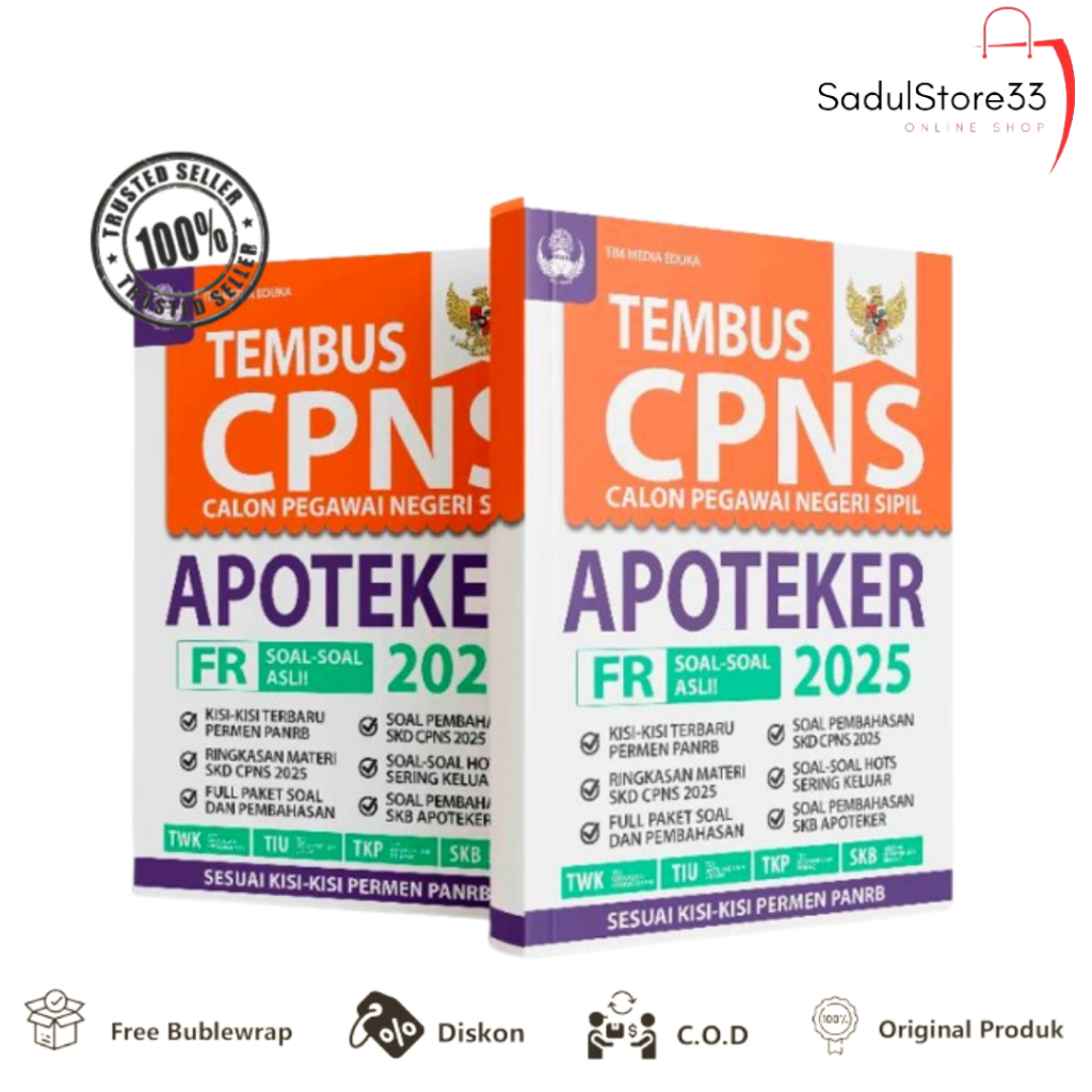 Buku Tes CPNS - Tembus CPNS Apoteker 2025 - Media Eduka