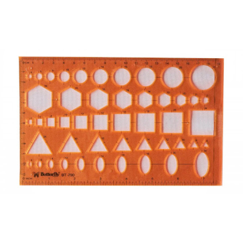 

Penggaris Cetakan Mal Shape Sablon BT 790 / BT-790 Butterfly