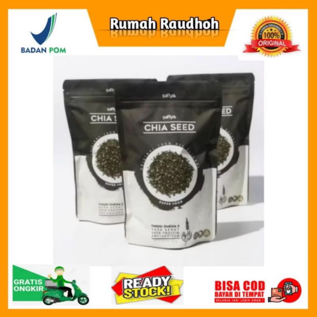 

CHIA SEED ORGANIK 100 GRAM - BLACK CHIA CHIASEED CHIAJOY PREMIUM ORIGINAL