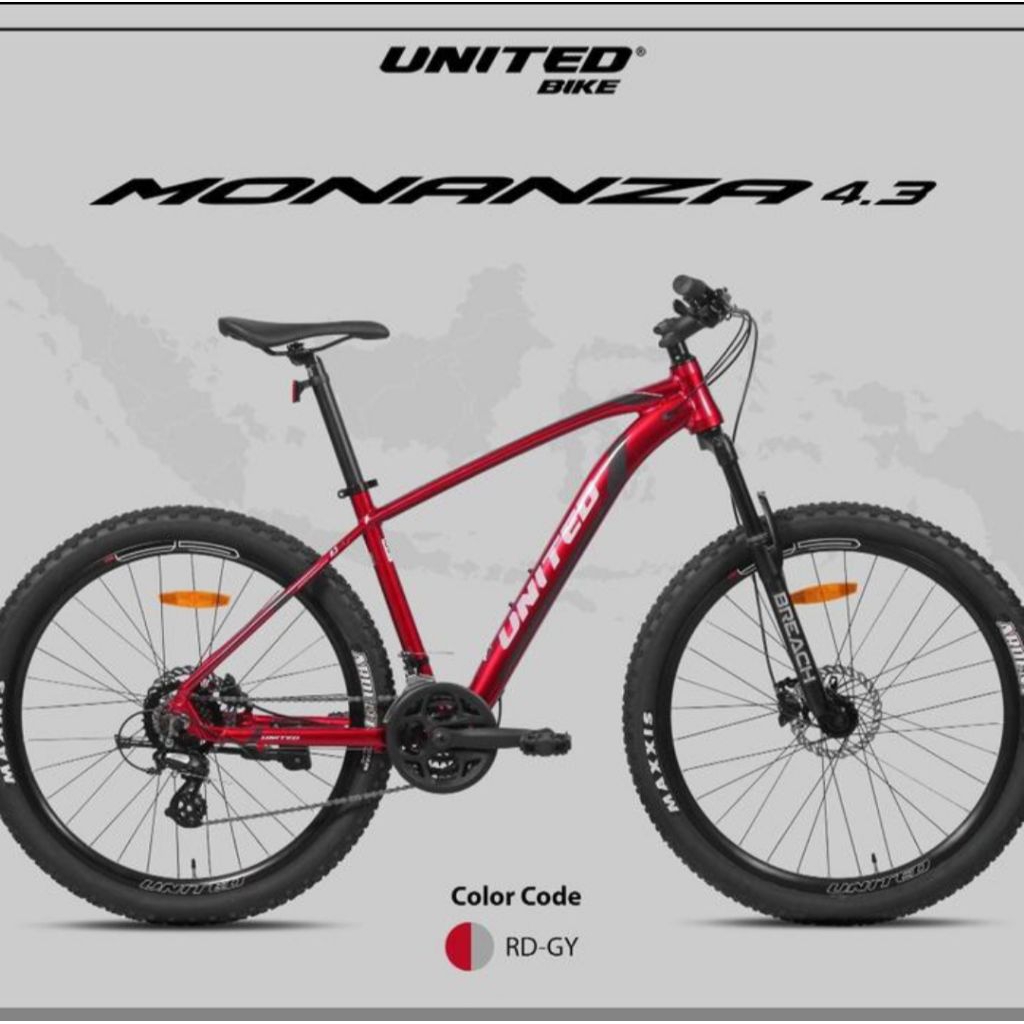 Sepeda Gunung 27,5" MTB UNITED MONANZA 4.3