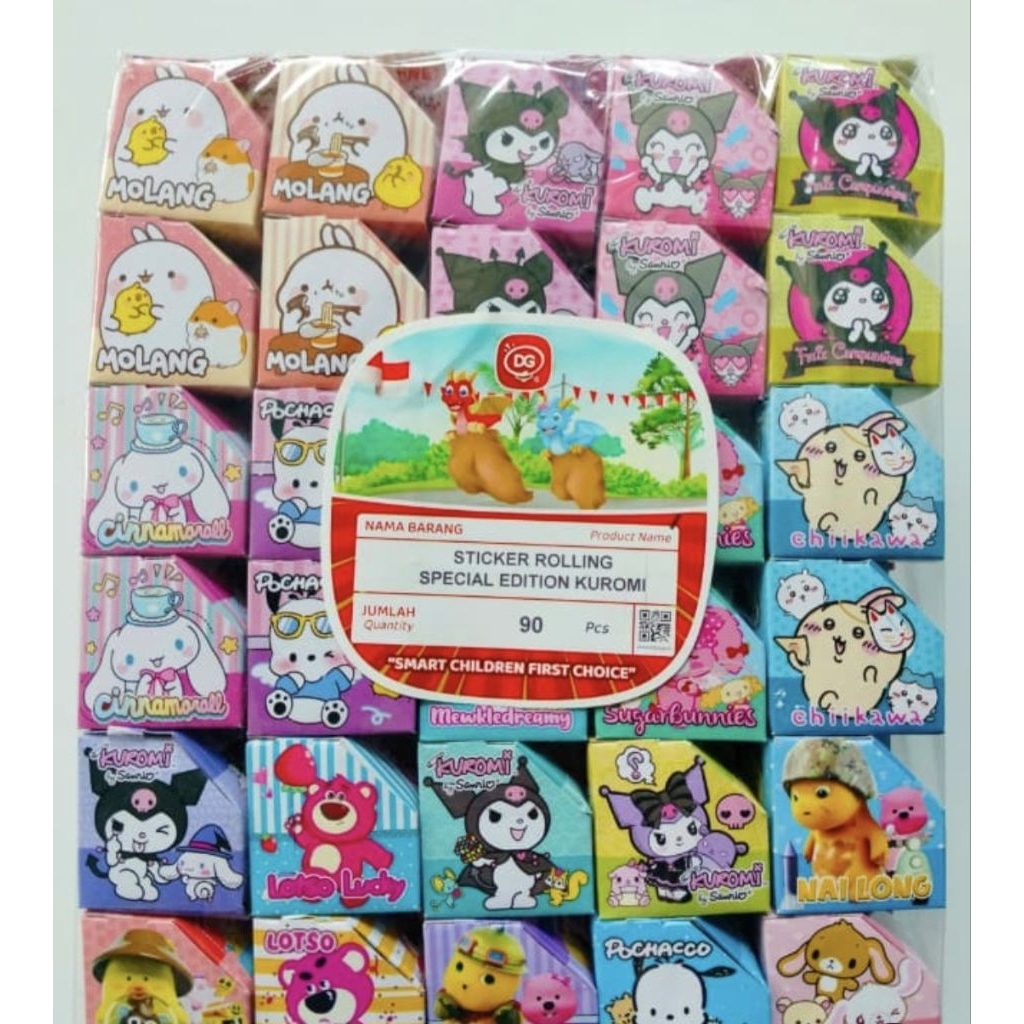 

[6pc DG] Sticker Rolling Mix Karakter