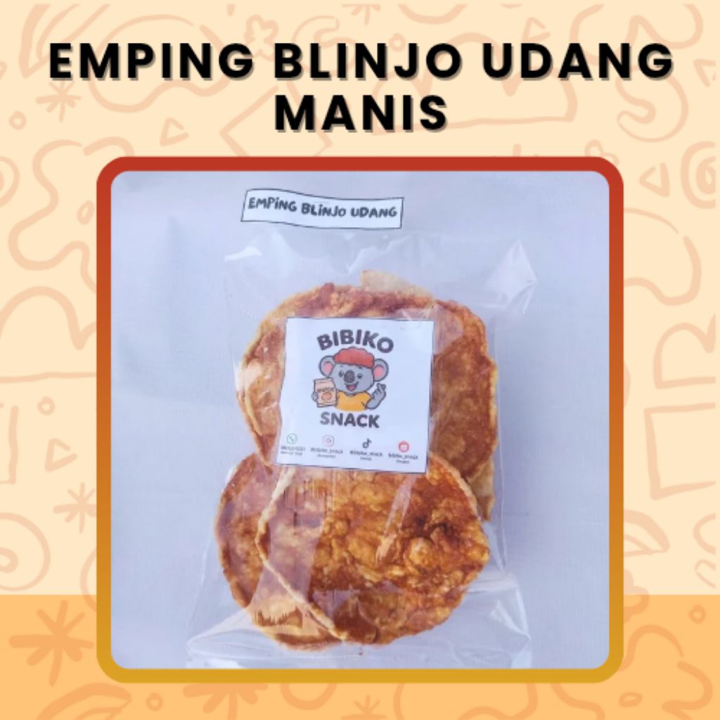 

Emping Blinjo Udang Manis Gurih Asli Surabaya (125gr & 250gr)