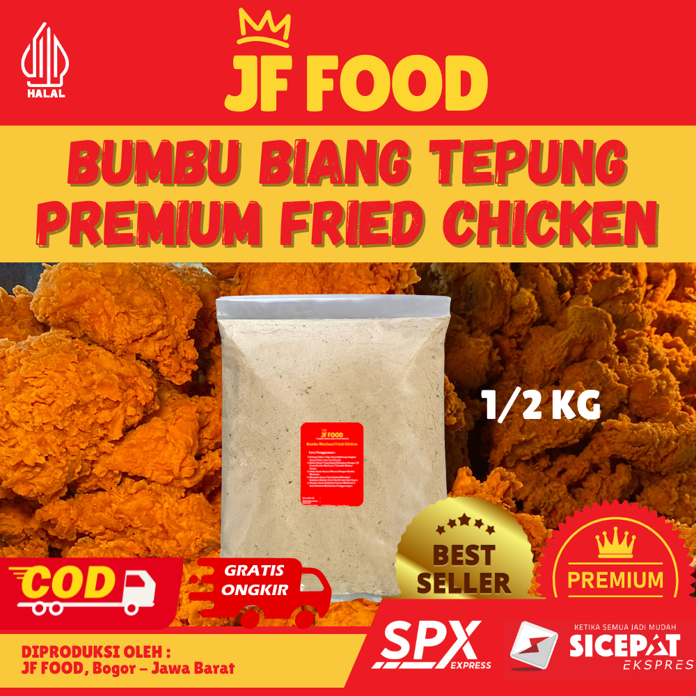 

Tepung Biang Premix Fried Chicken Crispy Kemasan 1/2 Kg