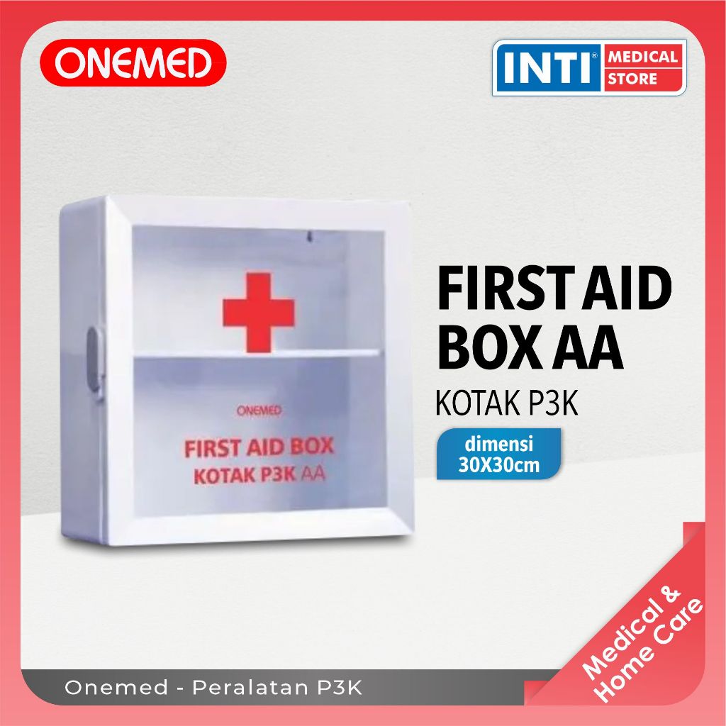 Onemed | Kotak P3K AA | Tempat Penyimpanan Alat Medis P3K