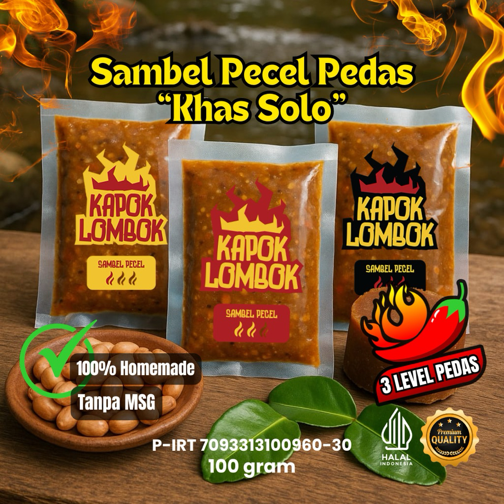 

Sambel Pecel Kapok Lombok - Sambel Pecel Asli | Sambel Pecel Pedas | Sambel Pecel Khas Solo Sedap