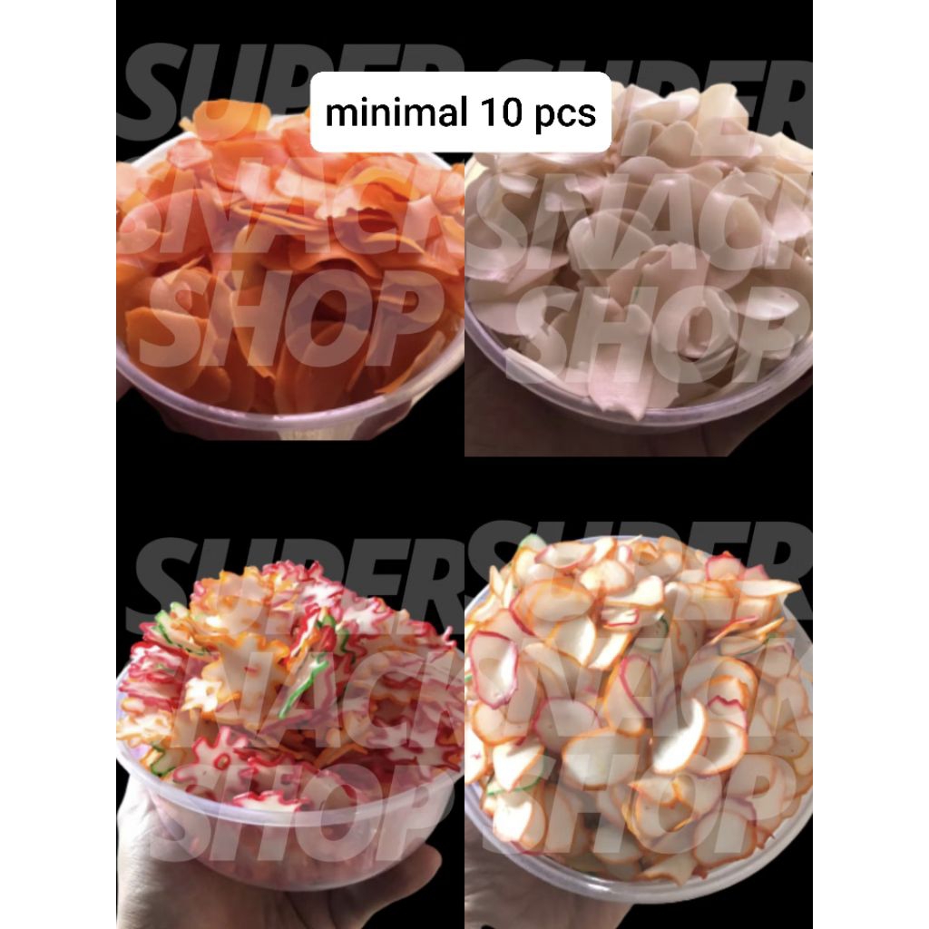

KERUPUK SEBLAK MENTAH / KRUPUK KERING / KERIPIK KERUPUK BAWANG 250 GR (minimal 10 pcs)