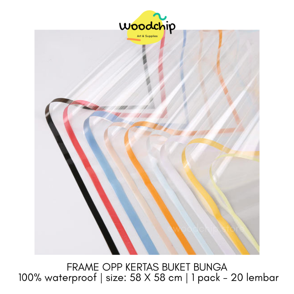 

[PACK] FRAME OPP TRANSPARENT PLASTIK BUKET BUNGA - KERTAS KADO - WRAPPING PAPER - SAMPUL BUKU
