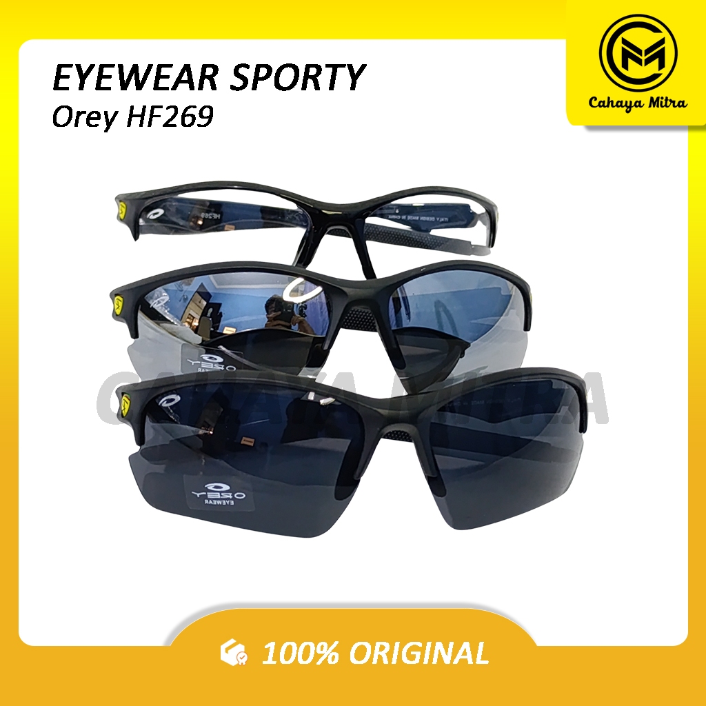 Orey HF269 - Kacamata Motor / Kacamata Trending Kekinian Model Sporty Pria & Wanita