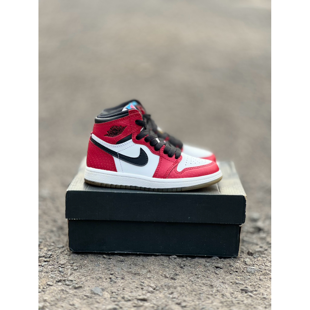 air jordan 1 high spiderman preloved original 100% toddler anak kids