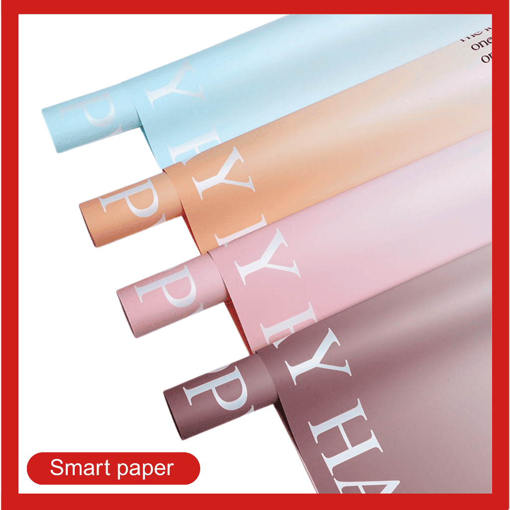 

Isi 20 LEMBAR Flower Wrapping Paper Bicolor Cellophane Kertas Bunga Buket Dua Warna KB054