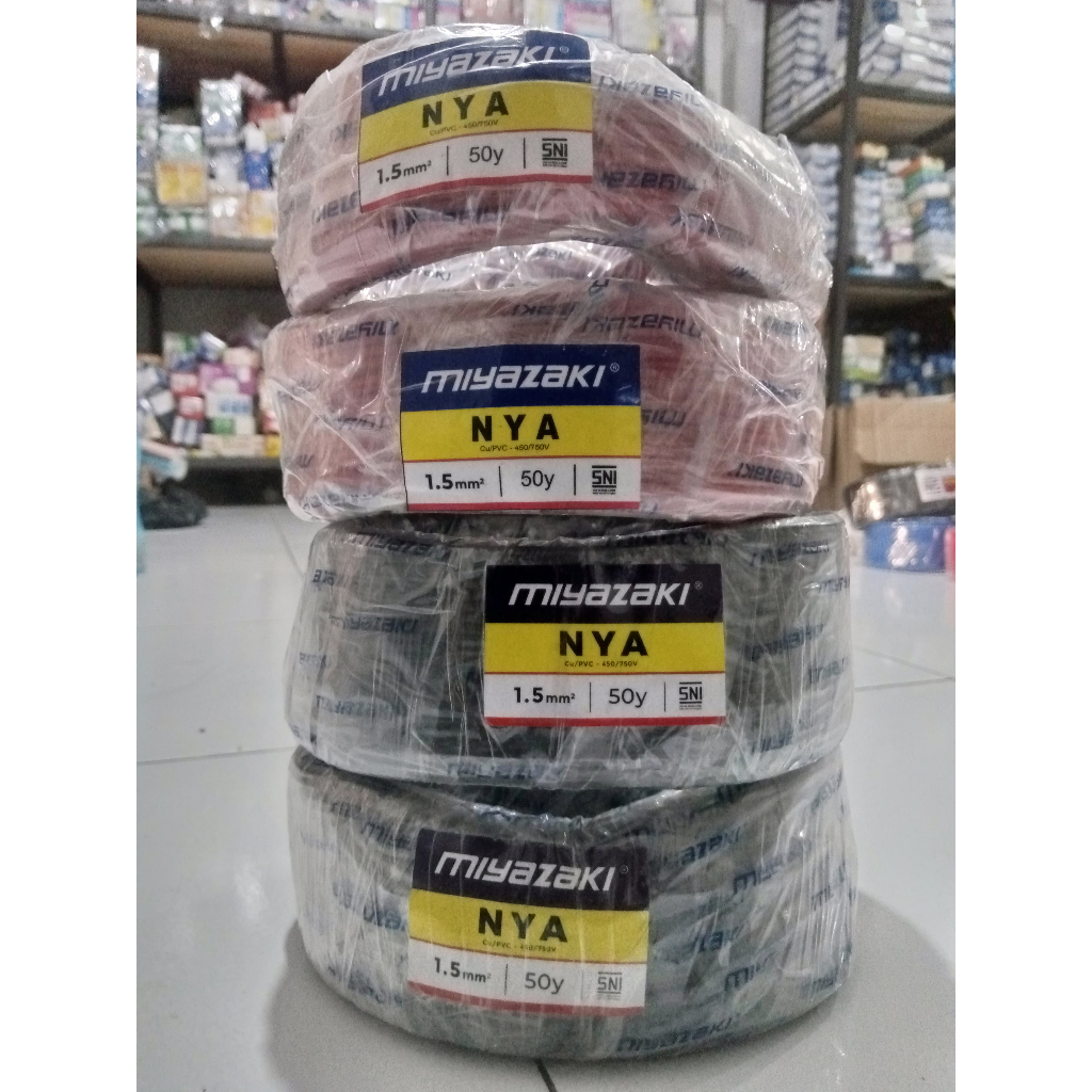 KABEL NYA MIYAZAKI 1.5mm - SNI - KABEL KAWAT TEMBAGA