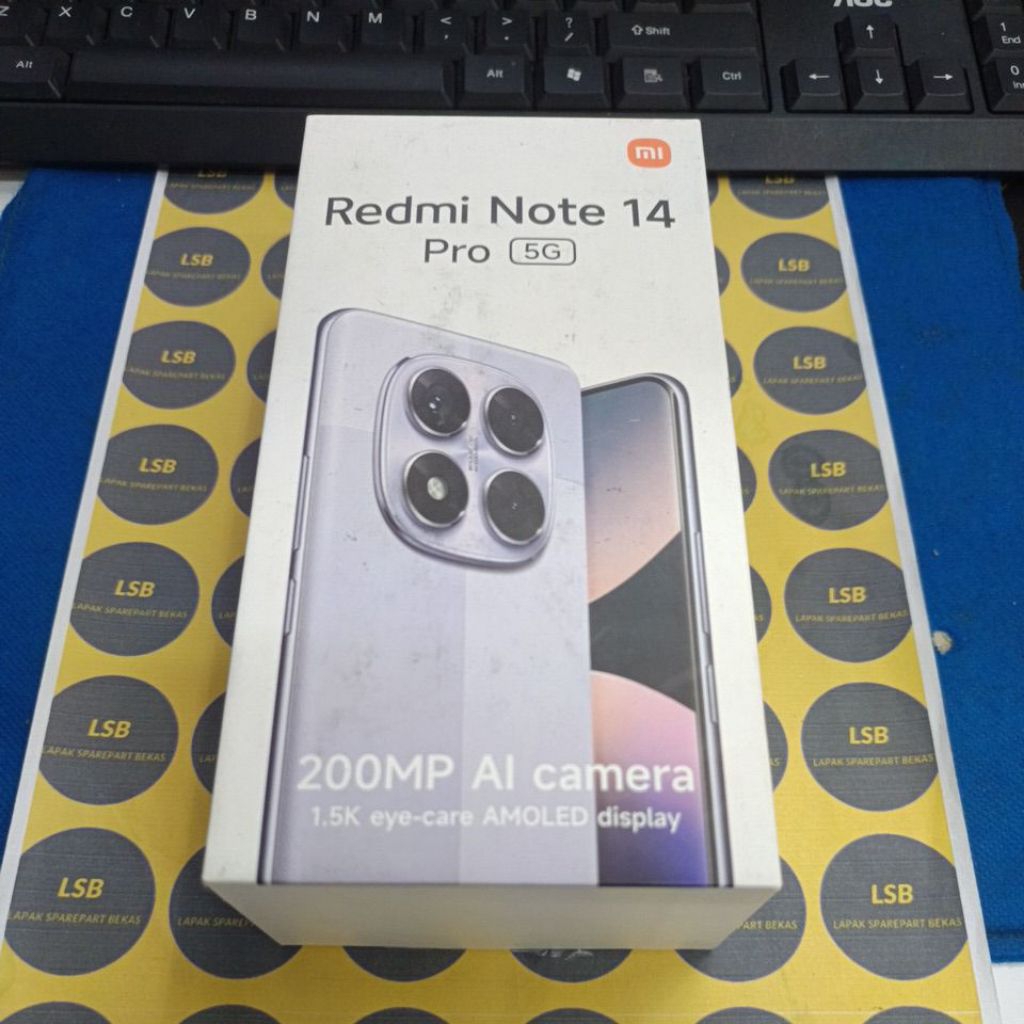 DUS BOX HANDPHONE XIAOMI REDMI NOTE 14 PRO 5G ORIGINAL BEKAS