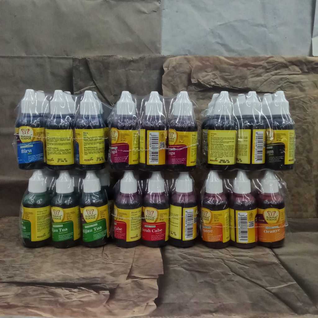 

[ GROSIR ] PEWARNA MAKANAN KOEPOE - KOEPOE / PEWARNA MAKANAN CAIR 30ML / KUPU KUPU PEWARNA