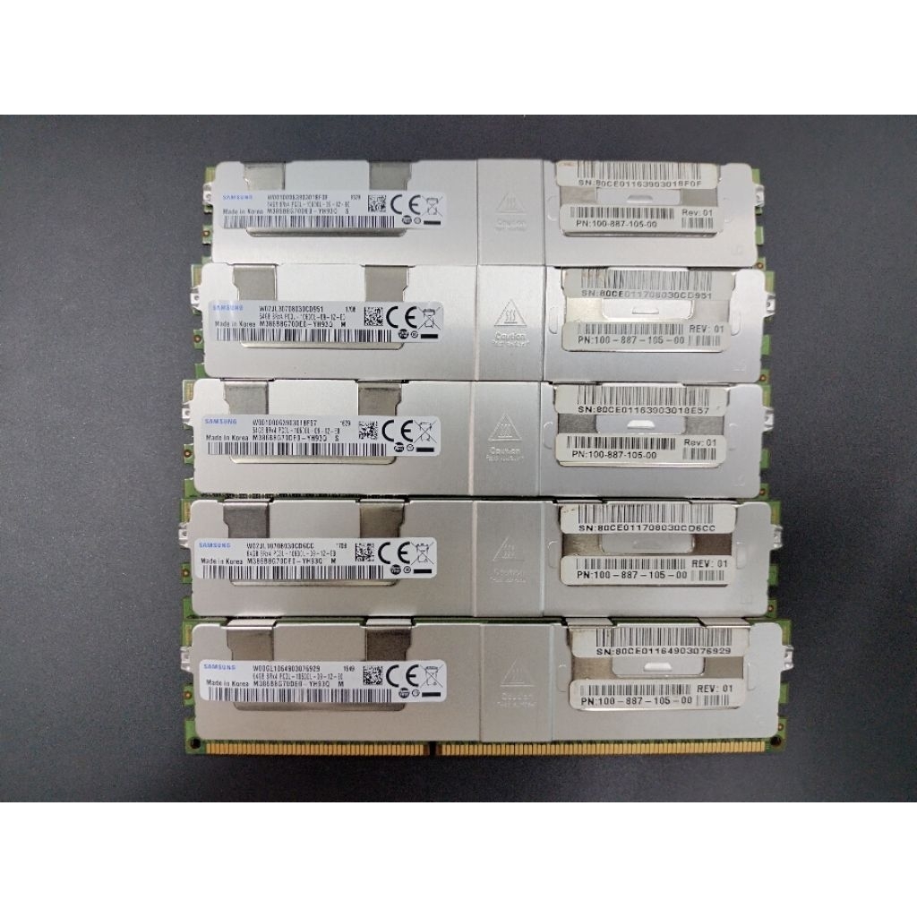 Memory Ram Server 64GB 8R x 4 PC3L 10600L DDR3 Heatsink