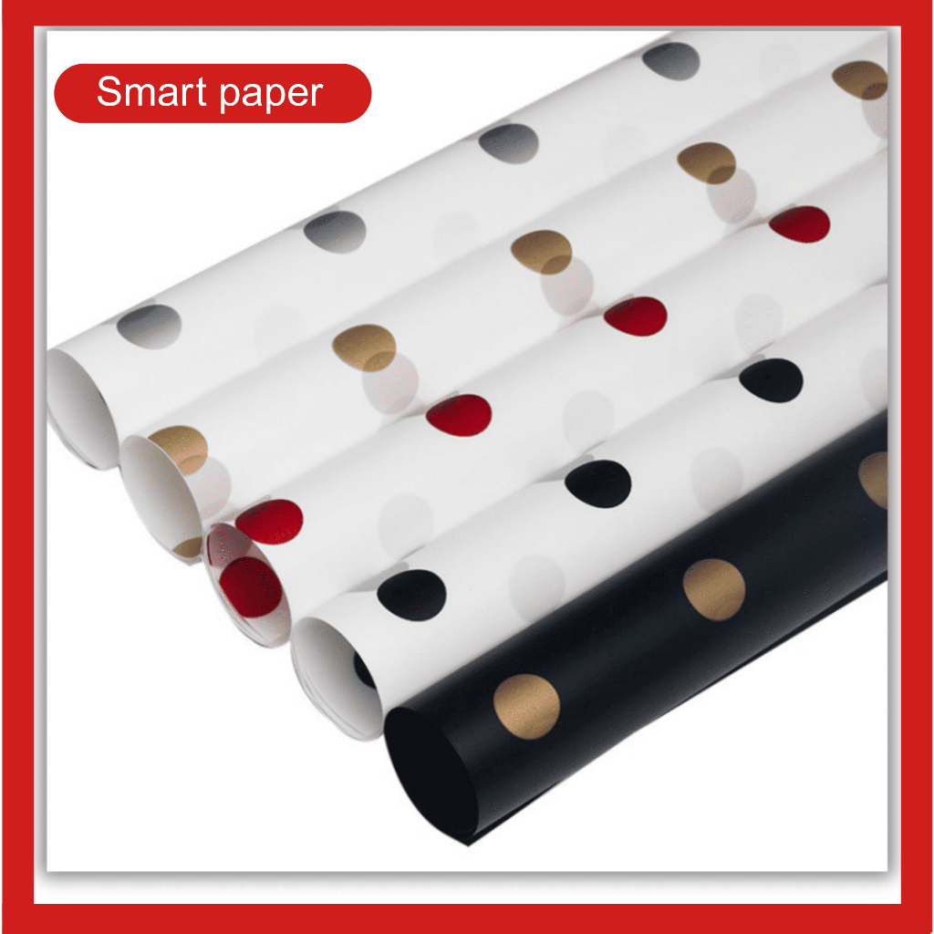 

Kertas Buket Bunga Motif Polkadot Korean Premium Cotton Waterproof Flower Wrapping KB093