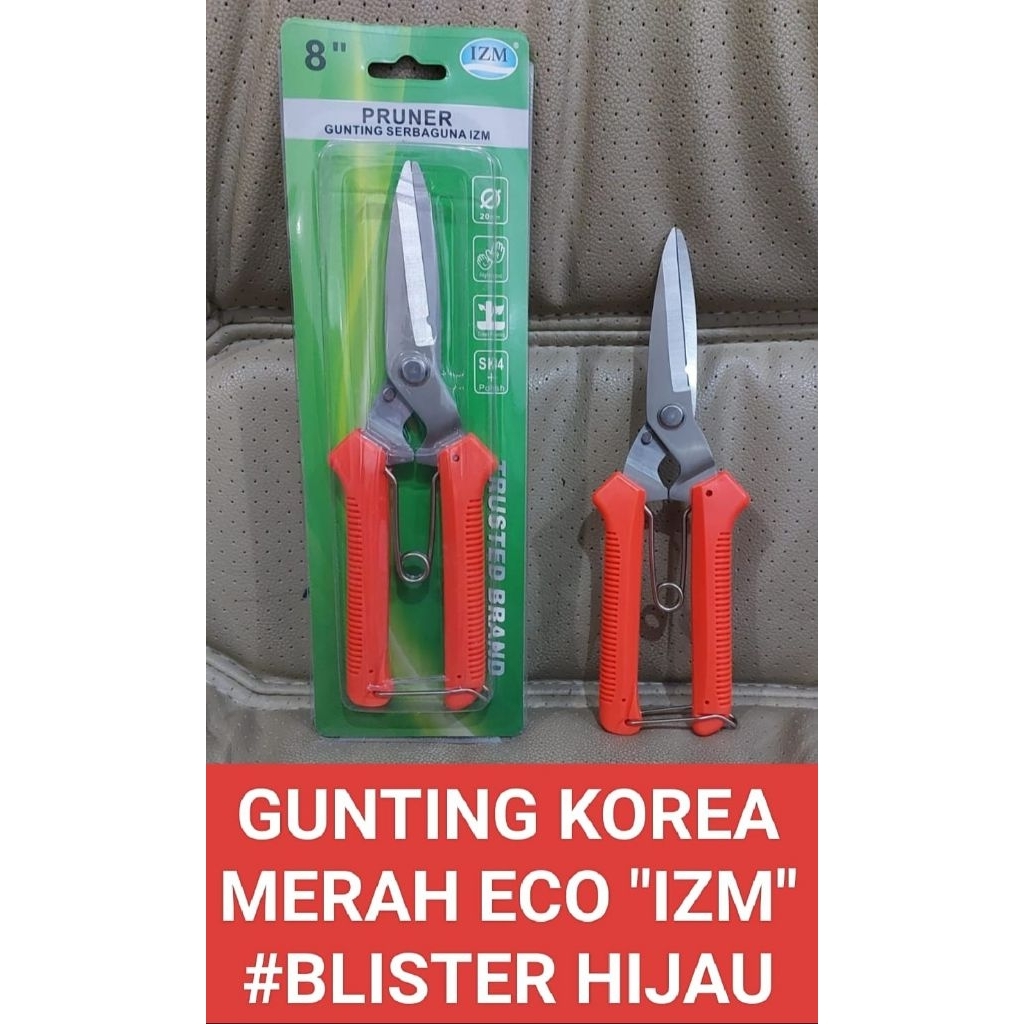 

Gunting Korea Merah IZUMO | Gunting Serbaguna | Gunting Dahan - Seng