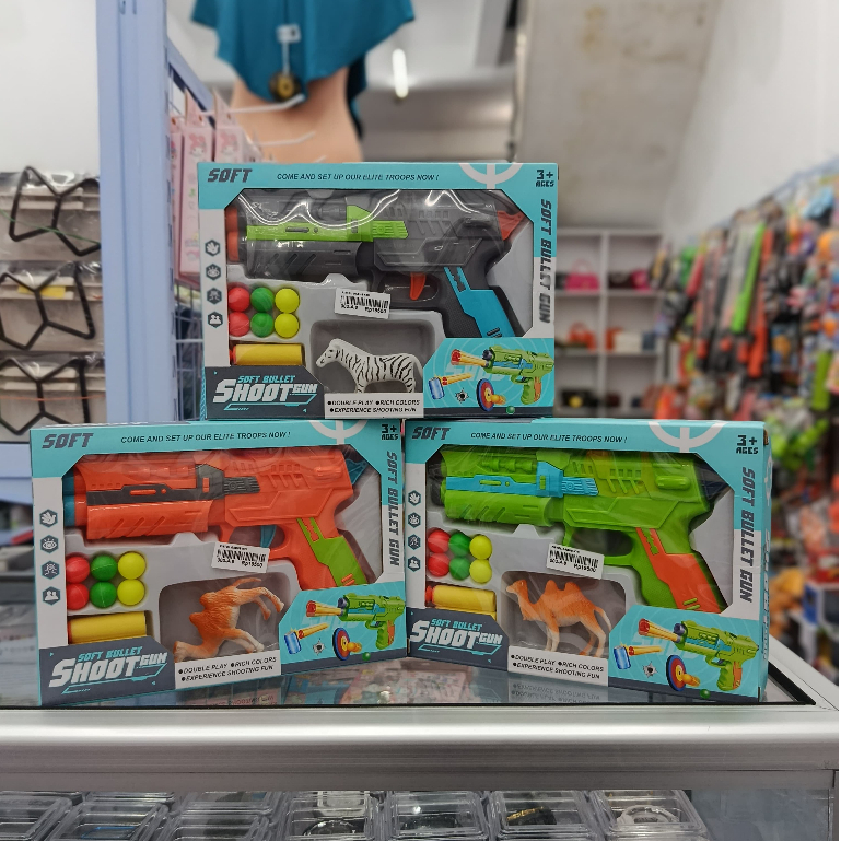 Mainan Tembak-Tembakan 2 in 1 – Peluru Busa & Bulat Plastik | Blaster Anak Laki-Laki | Mainan Outdoo