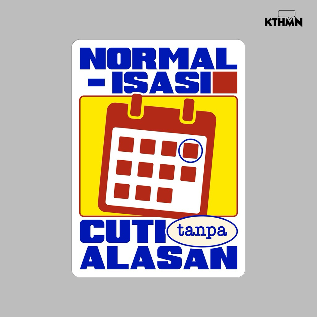 

Normalisasi Cuti - Sticker | SS - 196