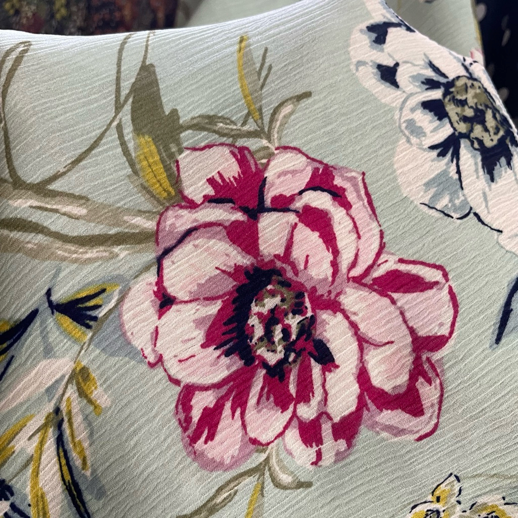 kain silk yoryu motif bunga premium - kain satin silk yoryu - kain silk style premium lqb