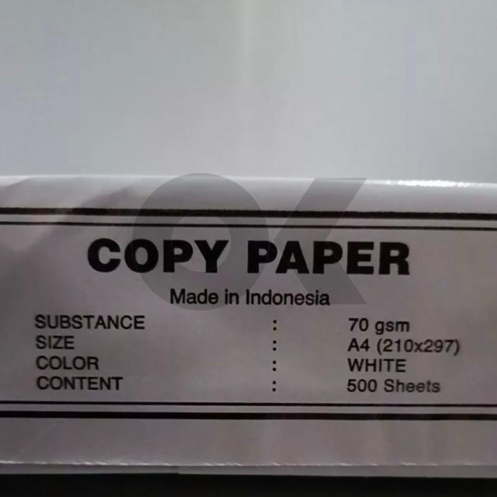 

Kertas HVS Print Copy Paper A4 70gr (harga per 1 rim)