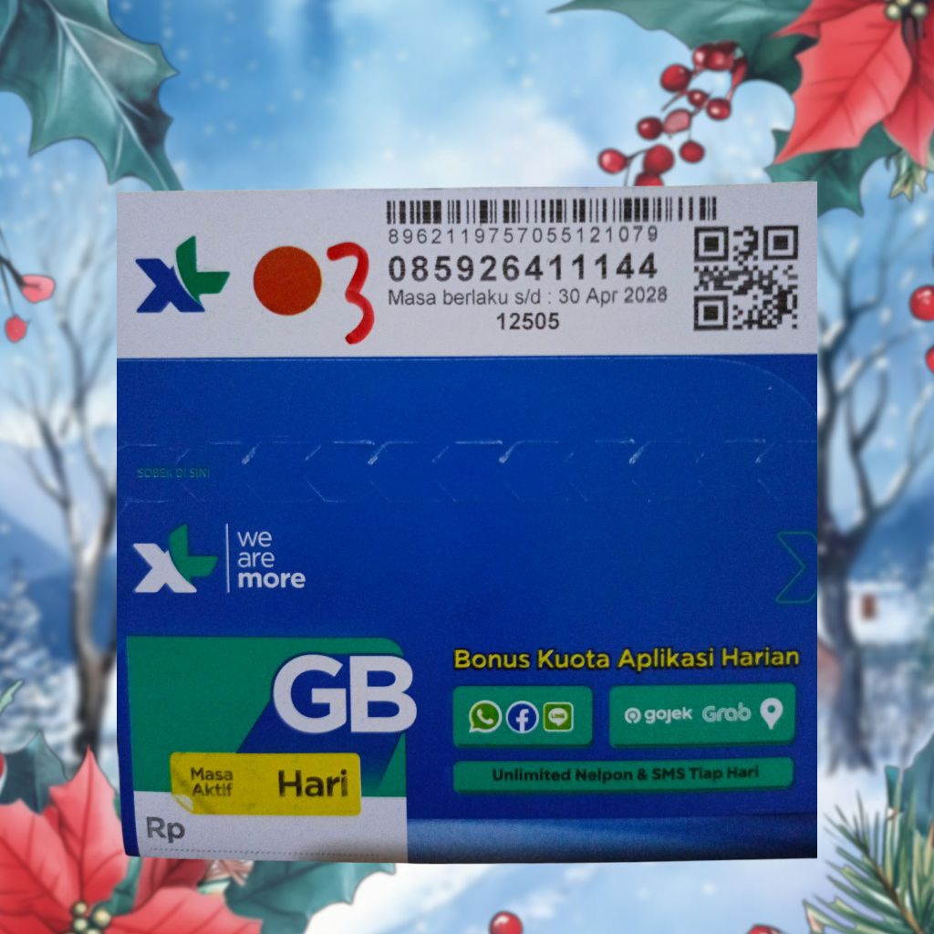 nomor cantik XL isi kuota 3gb full 30hari 26 4 111 44