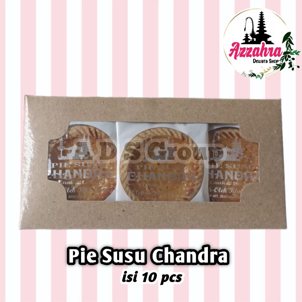 

Pie Susu Bali Chandra isi 10pcs + Box Coklat Polos