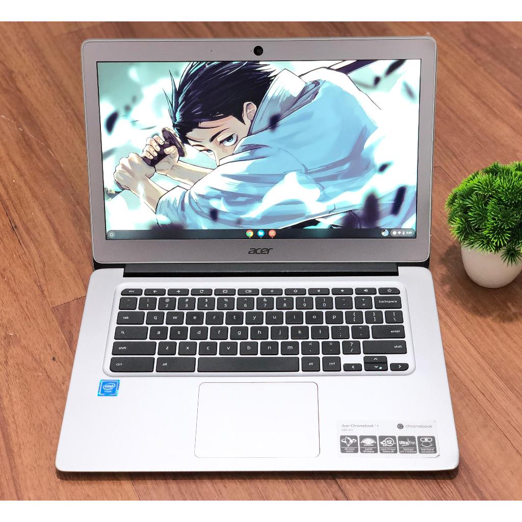 LAPTOP SECOND, Acer ChromeBook CB3 - 431, OS Chromebook, Lengkap, Silver