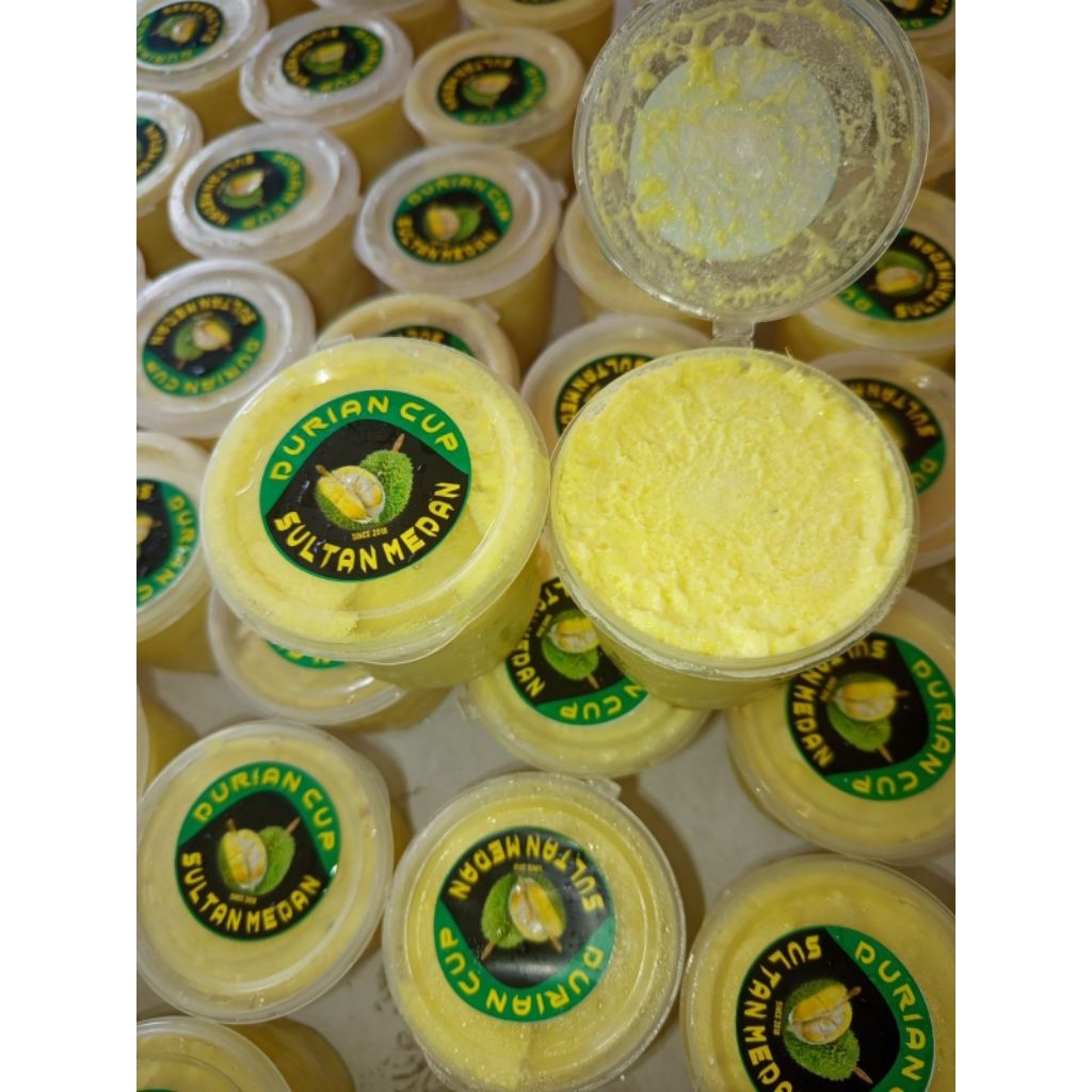 

Ice Cream Durian Cup asli Duriannya