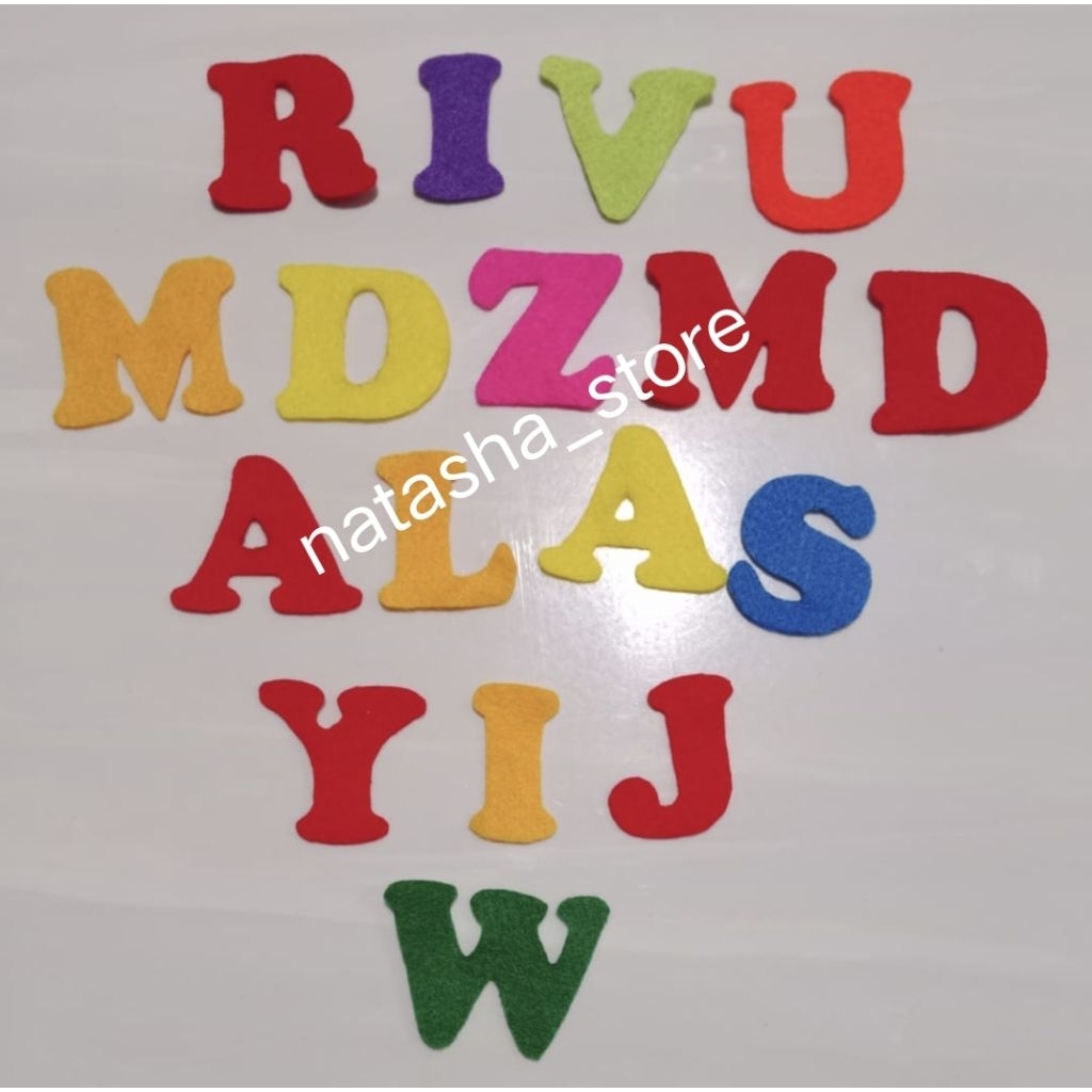 Abjad Flanel/Huruf Flanel/Huruf Warna Warni