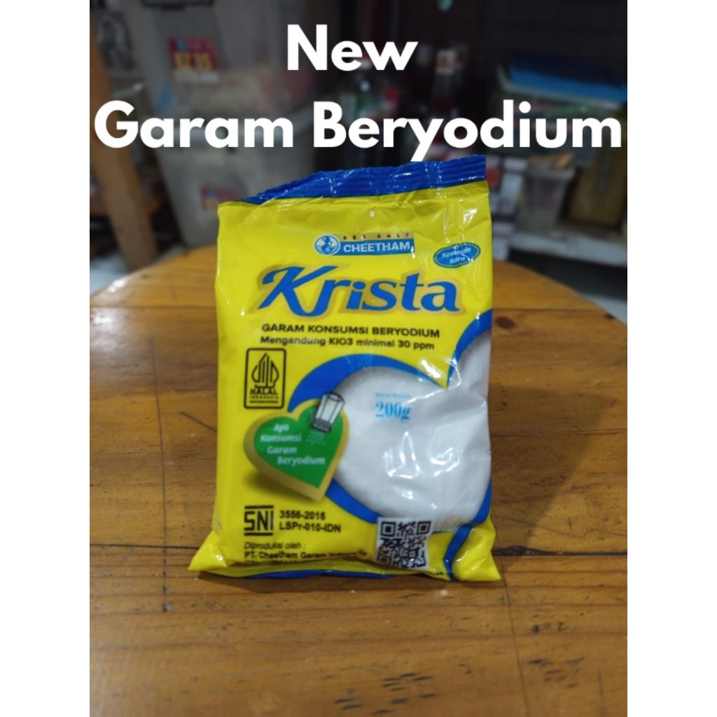 

Garam Beryodium merk Krista garam konsumsi 200g