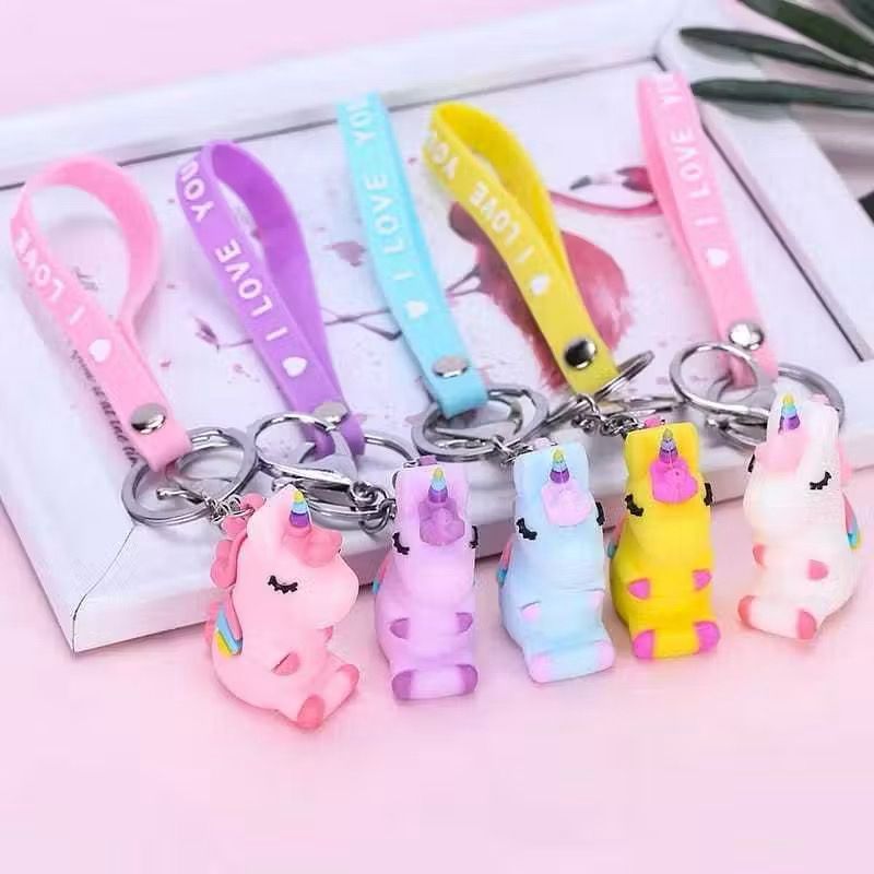 Gantungan Kunci Karakter Unicorn Gantungan kunci kuda poni