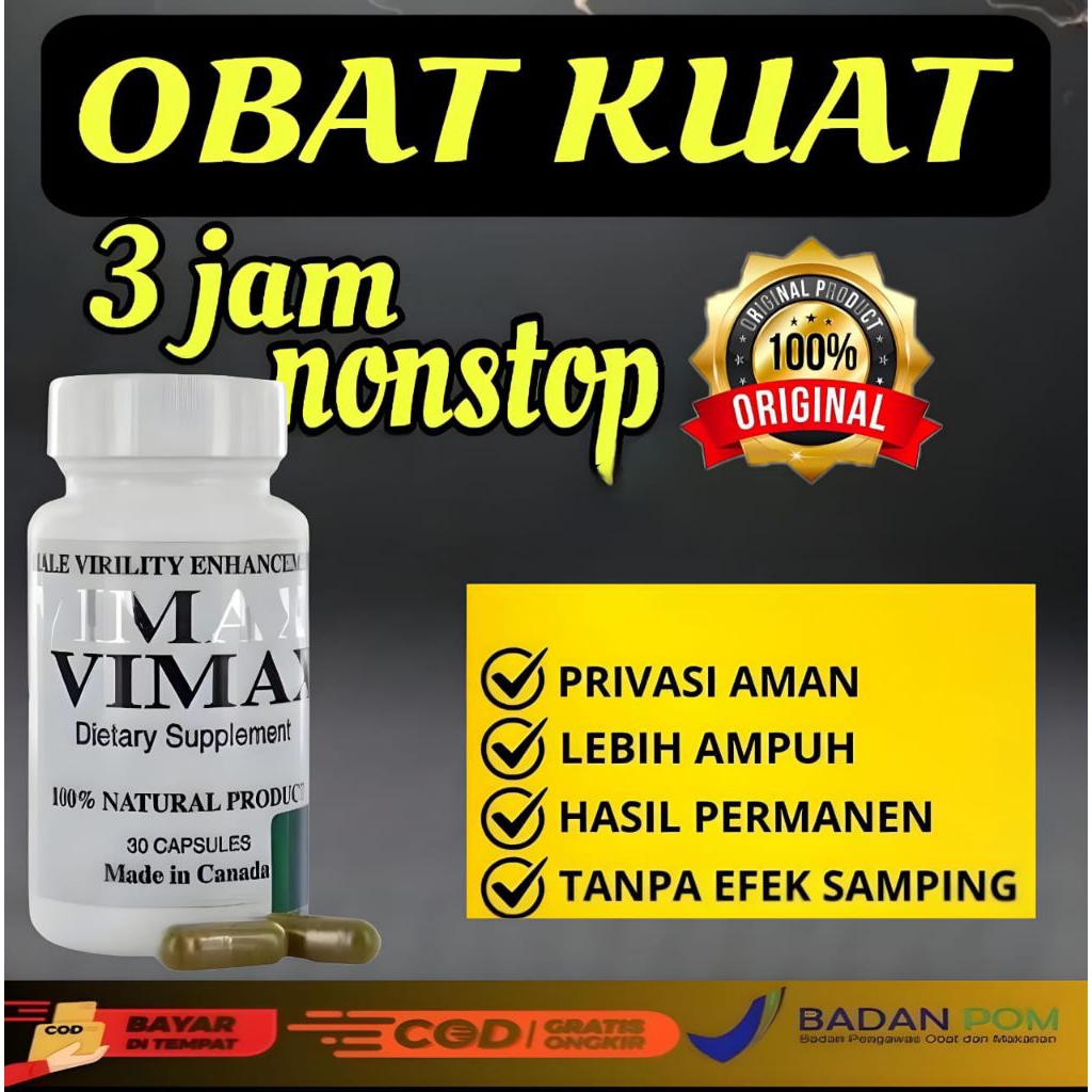 Vimax Asli Original Canada pembesar p permanen original 100 pemanjang m.p pria sejati