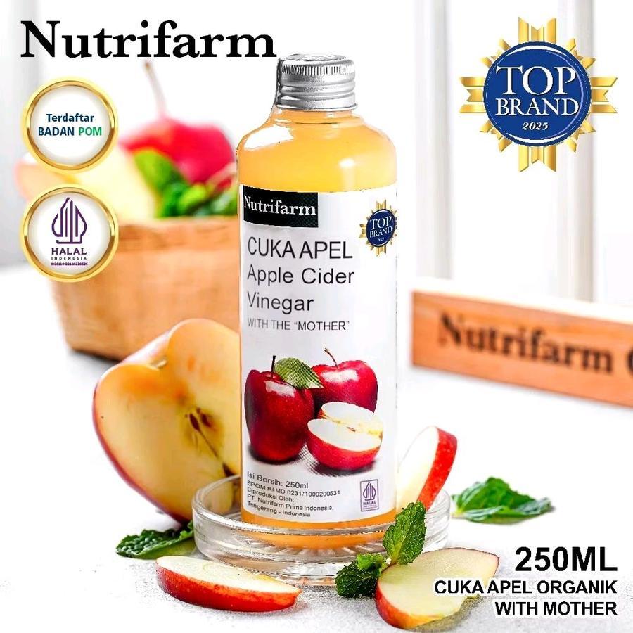 

Nutrifarm Cuka Apel 250ml Organik Vinegar With Mother
