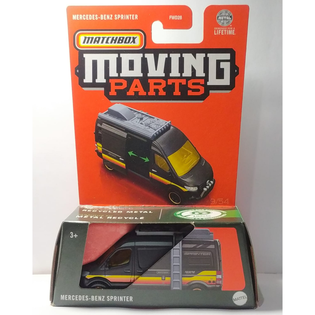 MATCHBOX MOVING PARTS MERCEDES-BENZ SPRINTER BLACK