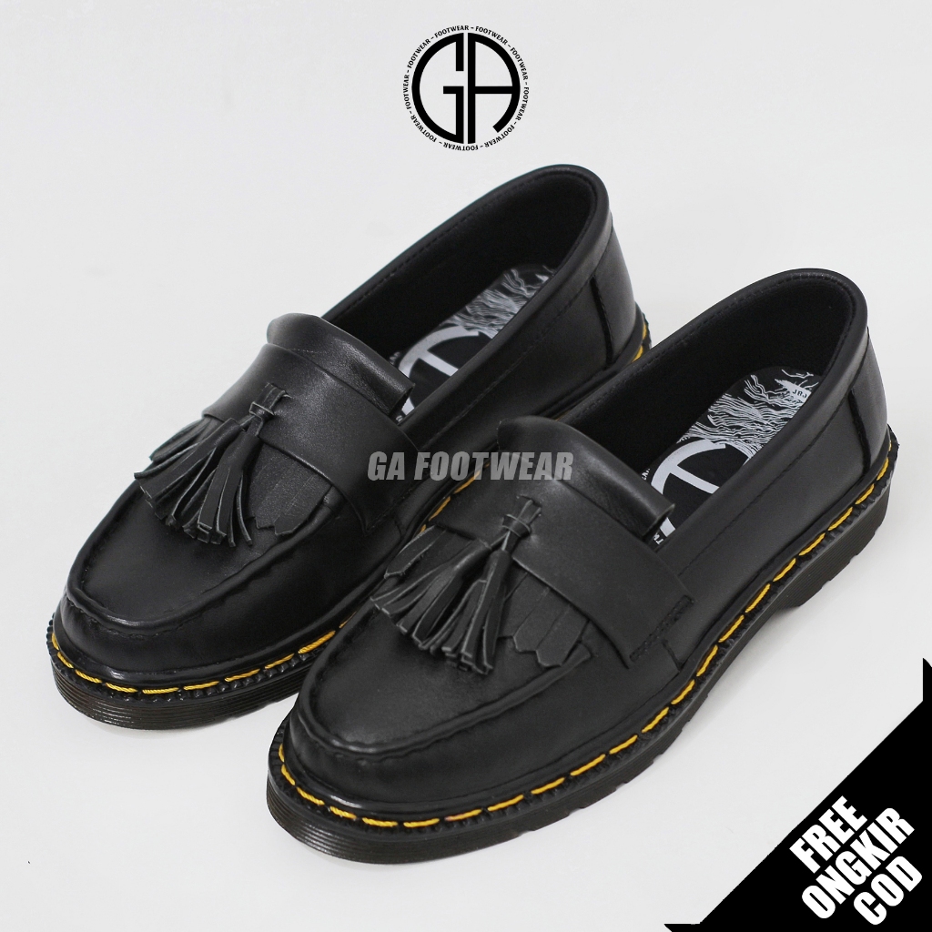 GA Footwear Taksa - Sepatu Docmart Loafers Pria Kulit Asli Kondangan Kasual
