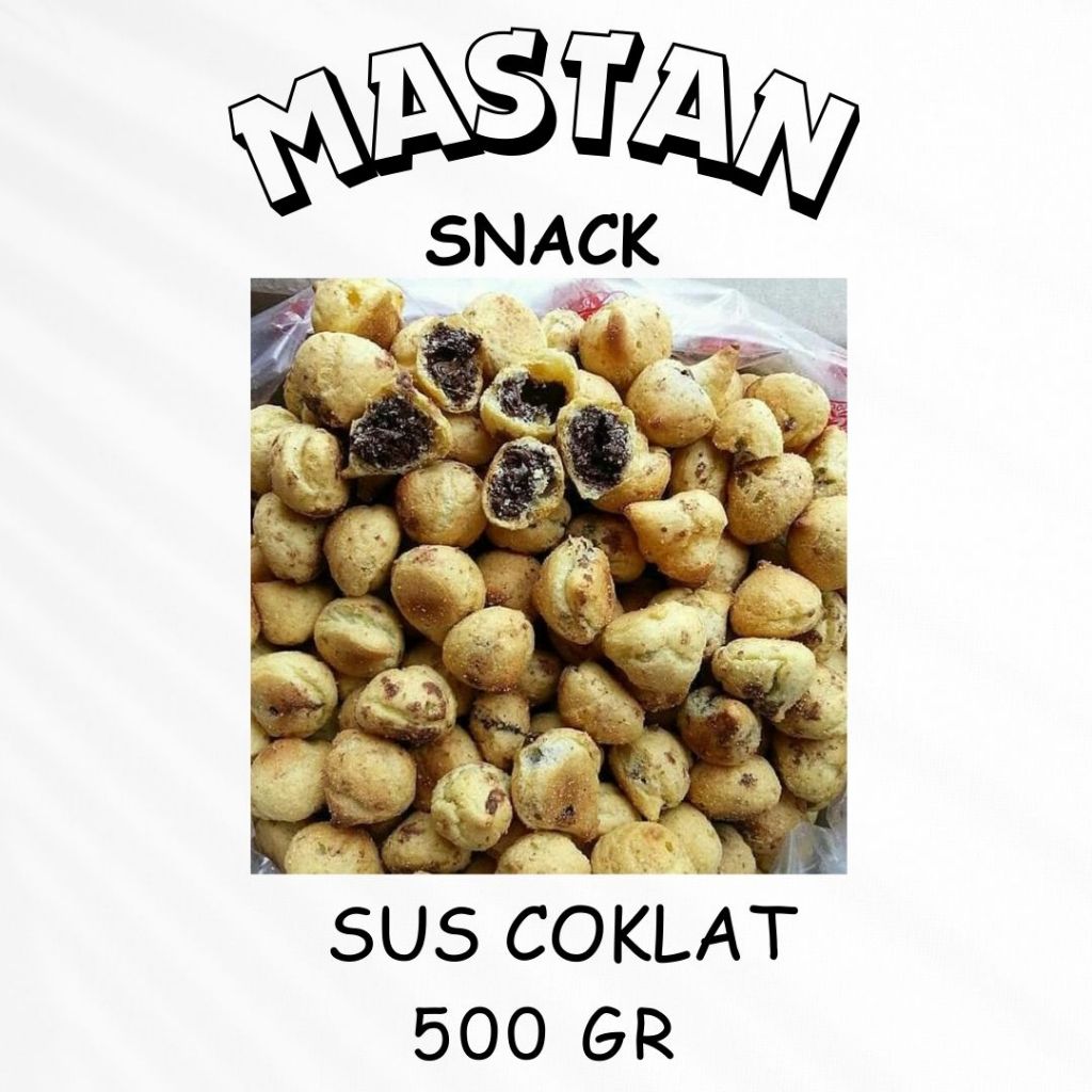 

[500gr] Coklat Sus Kue Soes Kering Isi Cokelat Lumer