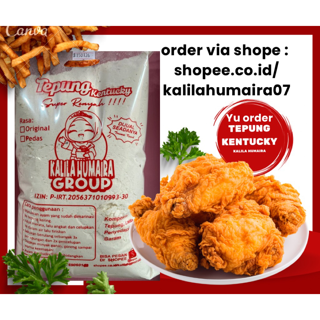 

tepung bumbu kentucky 1/2 kilo