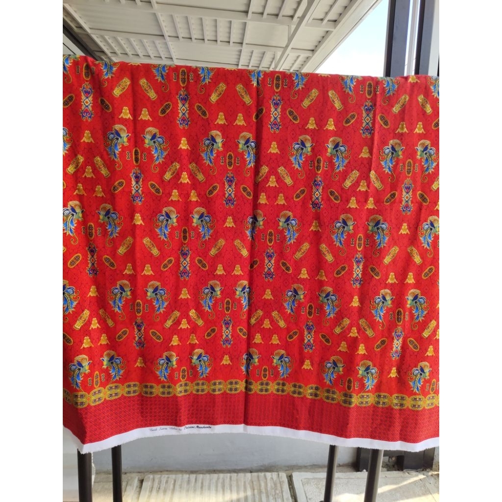 Kain Batik Sutera Halus Asli Papua Mahakarya DELOINO MATSHANDA Motif Seragam