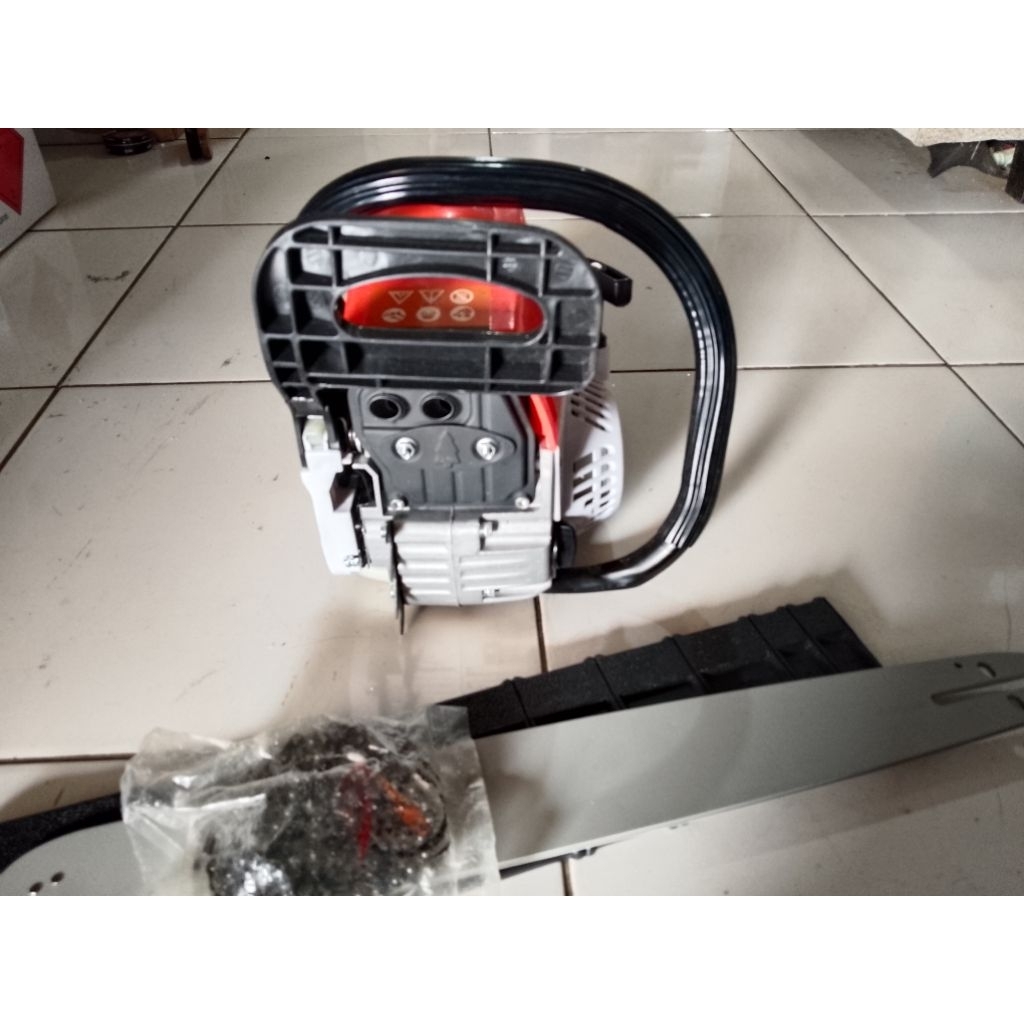 chainsaw lengkap bar 20 inch merk reaim
