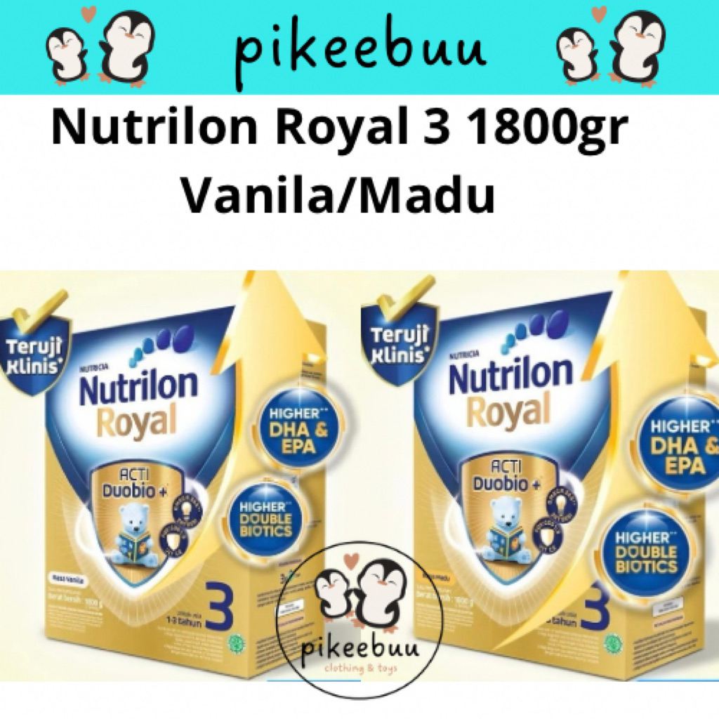 

Nutrilon Royal 3 Vanila 1800gram / Nutrilon Royal 3 Madu 1800gram / Nutrilon Royal 3 Vanila Jumbo / Nutrilon Royal 3 Vanila Jumbo