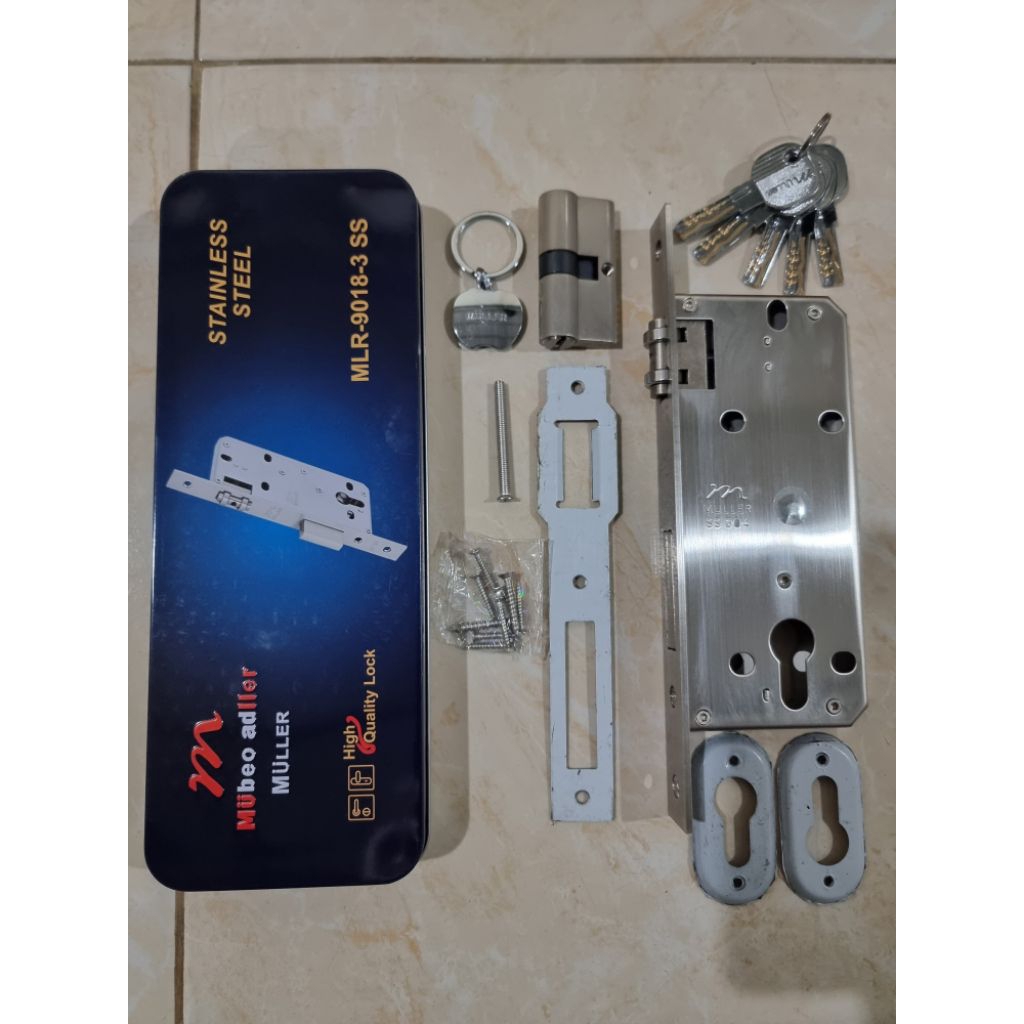 BODI PELOR MULLER 9018 (TEPAK BESI) / BODI KUNCI KUPU TARUNG / KUNCI PINTU KUPU TARUNG