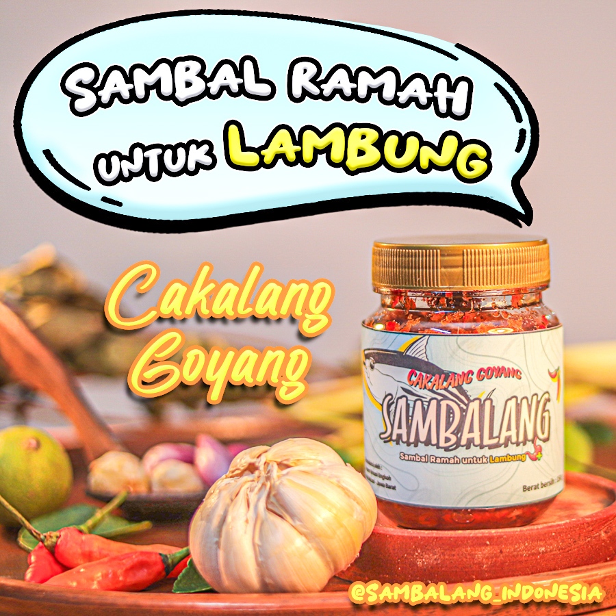 

Sambalang Sambal Ramah untuk Lambung Cakalang Goyang Ori 170gr Pedas Nyaman & Cita Rasa Rempah Terbaik Harga Hemat Porsi Banyak