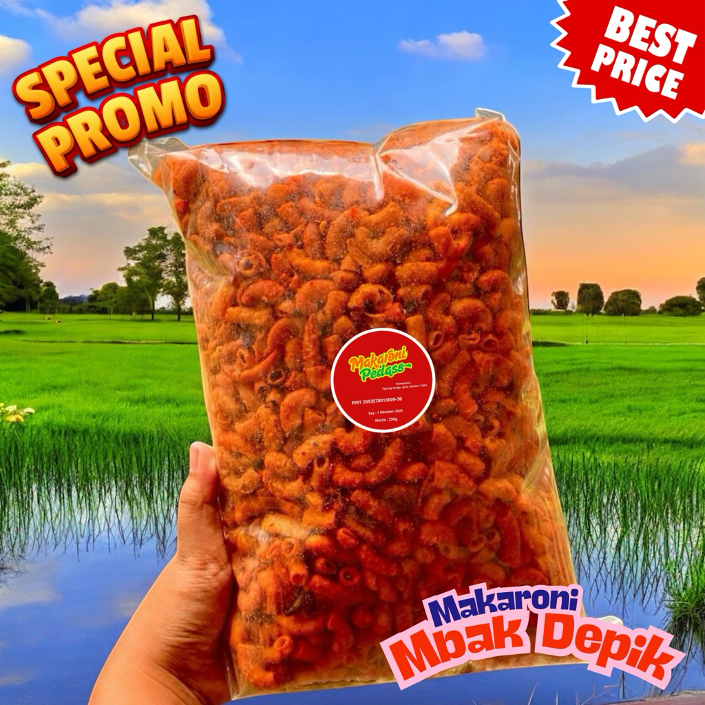 

Camilan Makaroni Rasa Gila Pedas 250gr Termurah