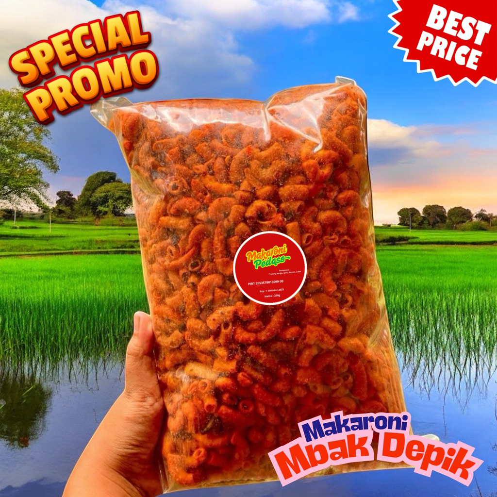 

Makaroni Super Kriuk Pedas 1/4kg – Harga Super Hemat