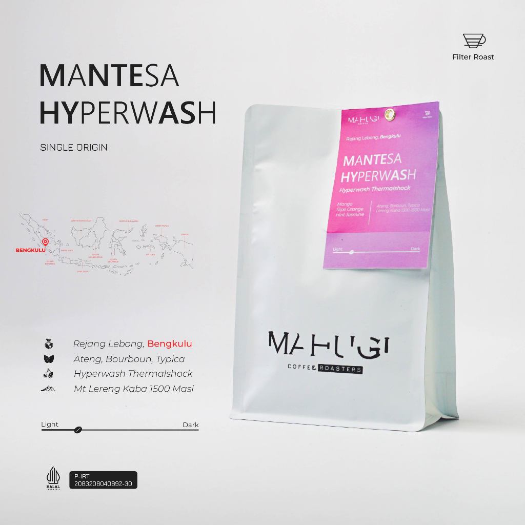 

Mahugi Coffee Mantesa Hyperwash - Hyperwah Thermalshock - Biji Kopi Arabika Speciality
