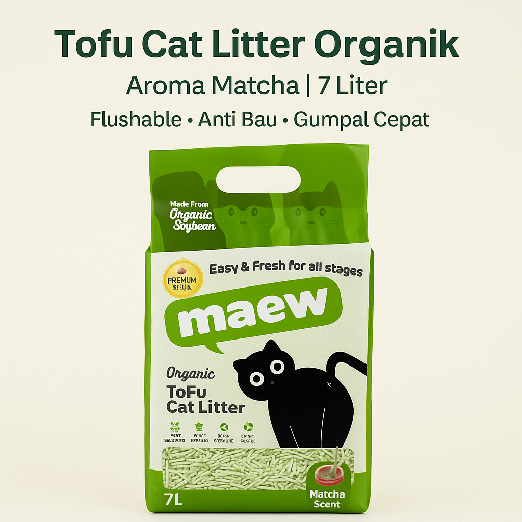 Maew Tofu Cat Litter Pasir Kucing Premium 7 liter