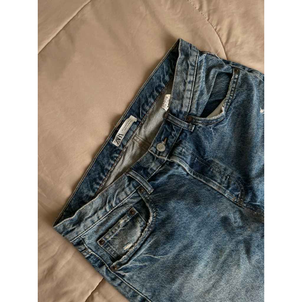 Zara Man ripped jeans pants celana