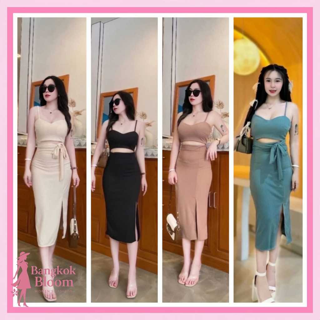 Bangkokbloom - Dress Kemben Sexy Midi Wanita Bangkok / Kemben Dress - ORIGINAL BANGKOK